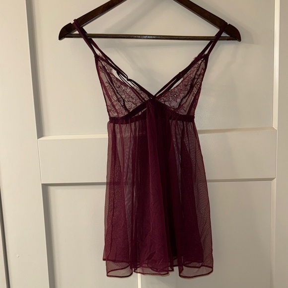 Victoria's Secret Other - Victoria's Secret Deep Red Babydoll
